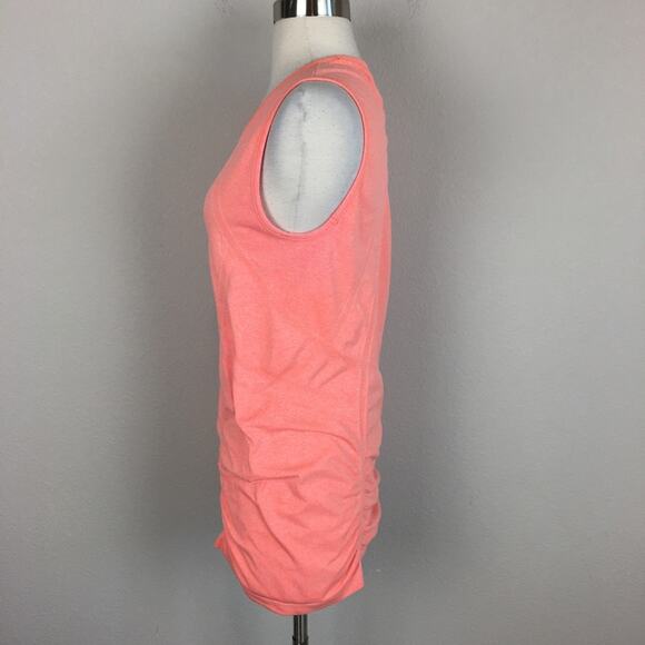 Athleta Neon Orange Racerback Athletic Knit  Tank large - Picture 3 of 7